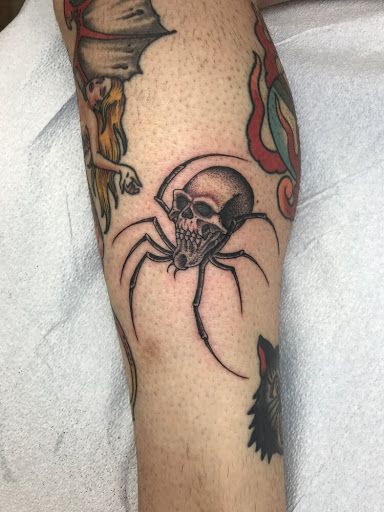 Explore ghost cat tattoo ideas, creative tattoo ideas in Tallahassee, available at Hot Love Tattoo