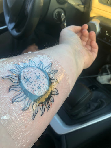 Explore tattoo on shoulder ideas, creative tattoo ideas in West Warwick, available at Suited Devils Ink