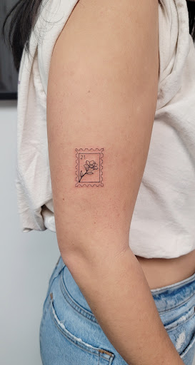 Explore foot print tattoo ideas, creative tattoo ideas in Greenville, available at Lee Ink Studio SC (Appointment Only)