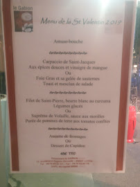 Le Gabion à Lyon menu