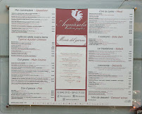 Menu du Trattoria Pugliese Acquasala à Milan