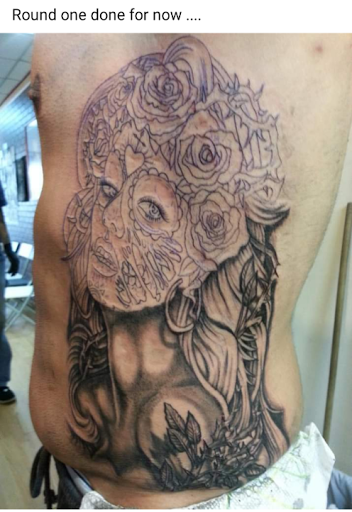 Explore half dollar size tattoo ideas, creative tattoo ideas in Hialeah, available at Allstar Tattoo & Body piercing