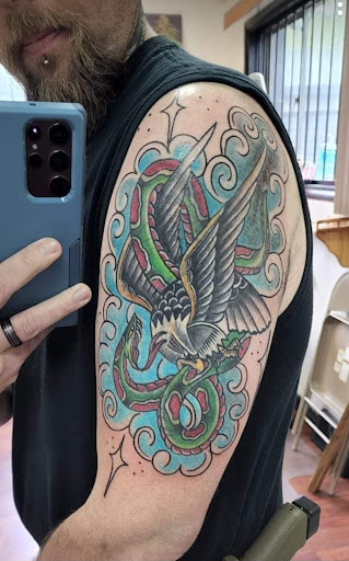 Explore half sleeve tattoo ideas for women, creative tattoo ideas in Spokane, available at Feel Good Ink