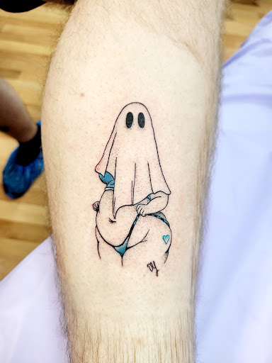 Explore small angel tattoo ideas, creative tattoo ideas in Benton, available at Spectrum Tattoo