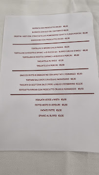 Menu du Bar Ristorante Pie' dei Monti à Serramazzoni