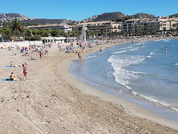Platja de l'Ampolla'in fotoğrafı geniş ile birlikte