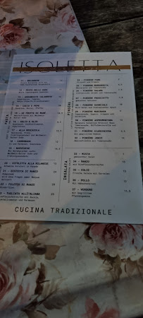 Menu / carte de Pizzeria Isoletta à Wölfersheim