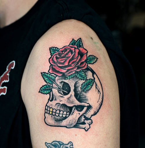 Explore psych tattoo ideas, creative tattoo ideas in Saint Petersburg, available at Phoebus Tattoos