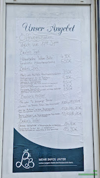 Menu / carte de Broiler-Bar à Sassnitz