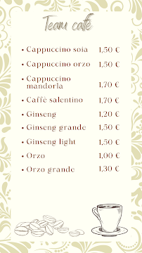 Menu / carte de Donnabianca à San Vito Chietino