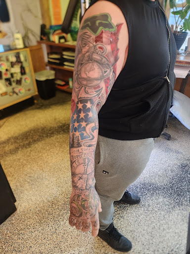 Explore child birth date tattoo ideas for guys, creative tattoo ideas in Hamilton, available at The Steel Paintbrush