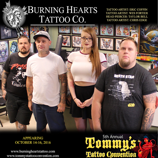 Tattoo Shop «Burning Hearts Tattoo Co.», reviews and photos, 1430 Meriden Rd, Waterbury, CT 06705, USA