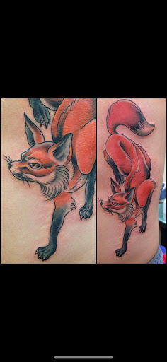 Explore barbie tattoo ideas, creative tattoo ideas in Milwaukee, available at Solid State Tattoo