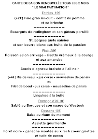 Restaurant français L’affine bouche restaurant à Socx à Socx (la carte)