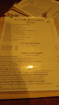 Restaurant méditerranéen La Voile de Cavalière à Le Lavandou (le menu)