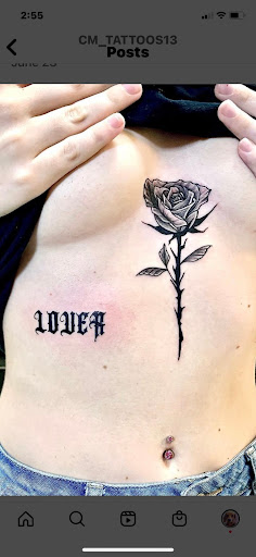 Explore guitar tattoo ideas, creative tattoo ideas in Cocoa, available at Rorschach Tattoo Shop and Piercing Studio