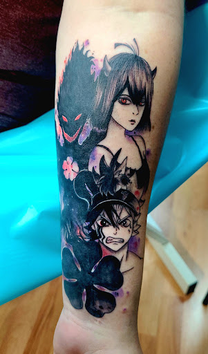 Explore metallica tattoo ideas, creative tattoo ideas in Benton, available at Spectrum Tattoo