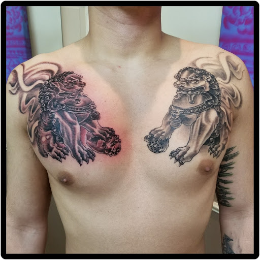 Explore collage tattoo ideas, creative tattoo ideas in East Boston, available at Wave n Pave Tattoo