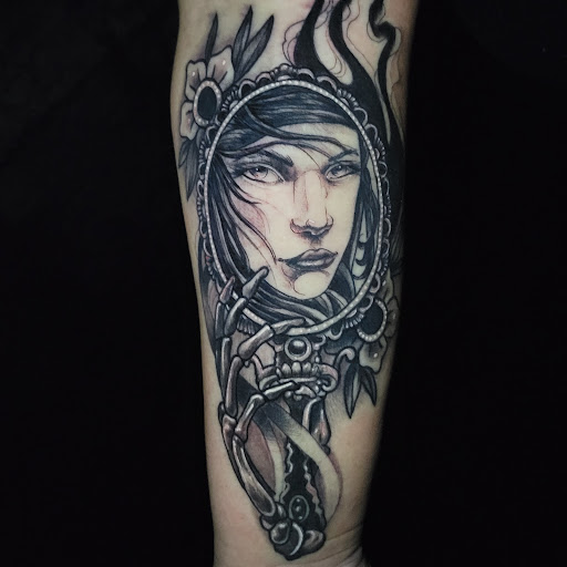 Explore stomach tattoo ideas, creative tattoo ideas in Buford, available at Inked Arts Tattoo Studio