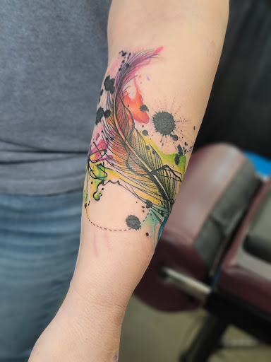 Explore mens collar bone tattoo ideas, creative tattoo ideas in Hillsboro, available at Reflections Art Gallery and Studio