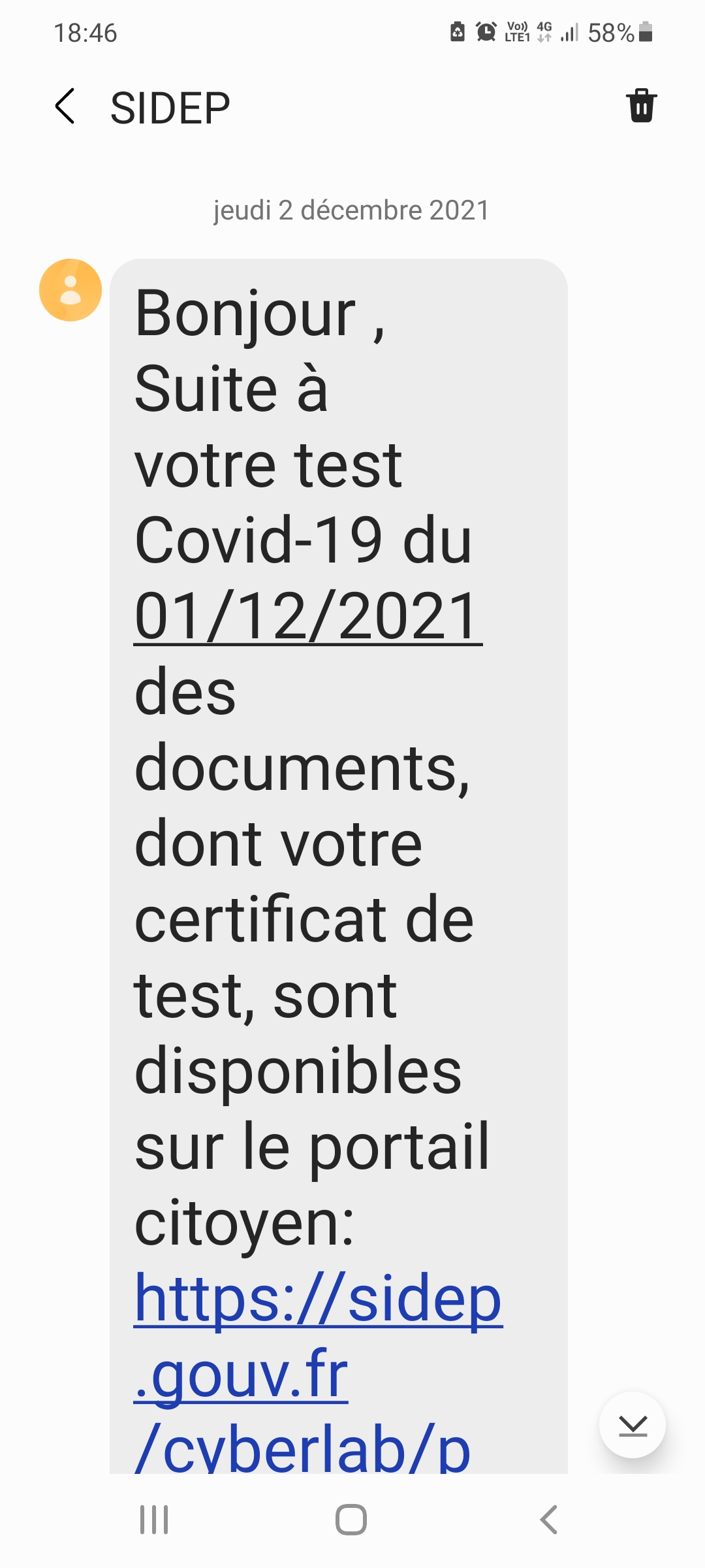 Photo n° 1 de l'avis de Denis.i fait le 02/12/2021 à 19:08