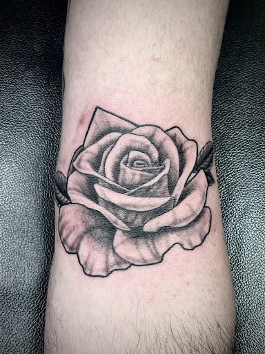 Explore dark romance tattoo ideas, creative tattoo ideas in Conover, available at Polsons Tattoo Studio