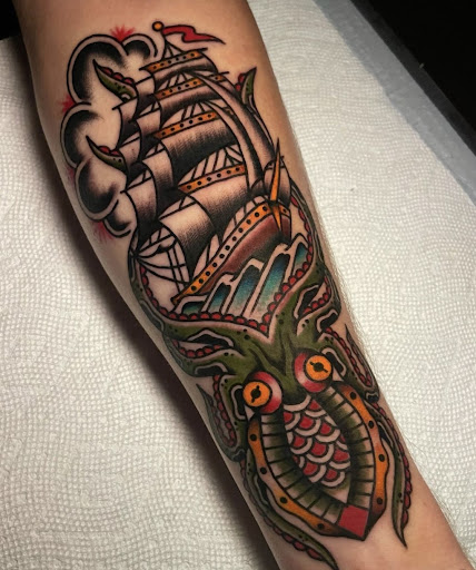 Explore hammer tattoo ideas, creative tattoo ideas in Fort Lauderdale, available at Electric Street Tattoo