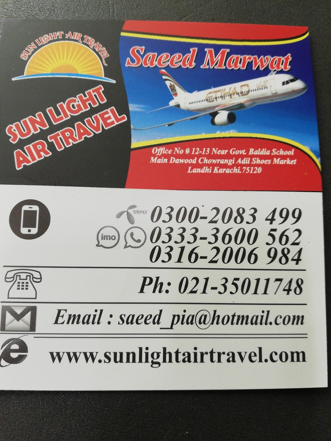 Sunlight Air Travel