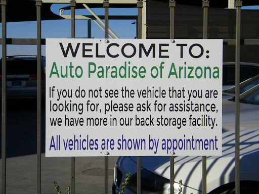 Used Car Dealer «Auto Paradise of Arizona», reviews and photos, 2428 W Lone Cactus Dr, Phoenix, AZ 85027, USA