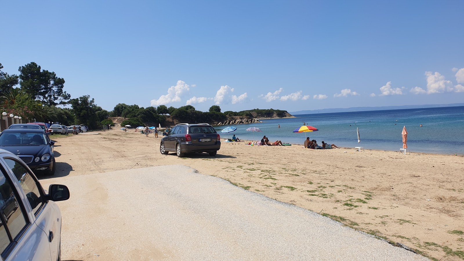 Kastri beach的照片 带有宽敞的海湾
