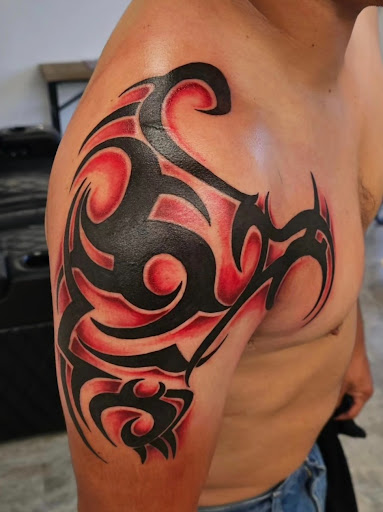 Explore family tattoo sleeve ideas, creative tattoo ideas in Lufkin, available at Blue Lotus Tattoo & Piercing