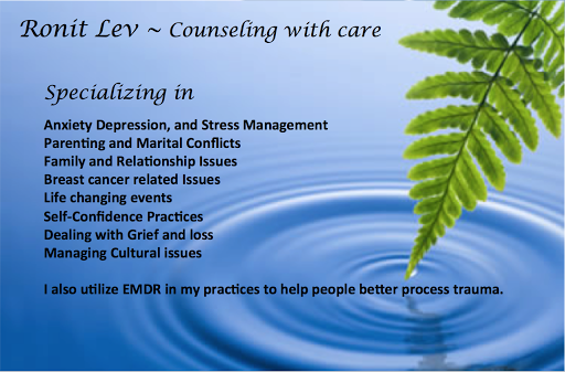 Ronit Lev - Individual, Couples and Family Counseling - Online sessions are available