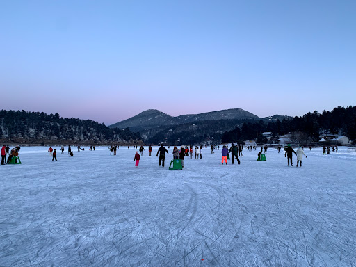 The rink at Evergreen Lake