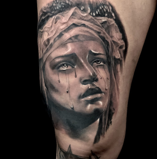 Explore sister in law tattoo ideas, creative tattoo ideas in Chicago, available at Black Atlas Studios