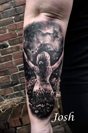 Explore cool stick and poke tattoo ideas, creative tattoo ideas in Sanford, available at Venom Ink Tattoo