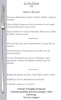 Restaurant RESTAURANT LA FORGE à Saint-Georges-Buttavent (le menu)