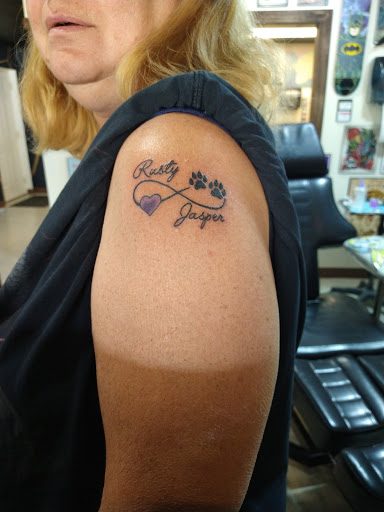 Explore sea shell tattoo ideas, creative tattoo ideas in Terre Haute, available at Under the Gun Inc