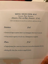 Restaurant La Réserve Rimbaud à Montpellier (le menu)
