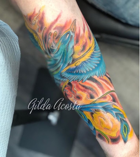 Explore ankle tattoo ideas male, creative tattoo ideas in Arlington, available at Lady Octopus Tattoos