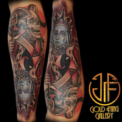 Explore sleeve tattoo ideas male, creative tattoo ideas in Oklahoma City, available at Gold Fang Gallery