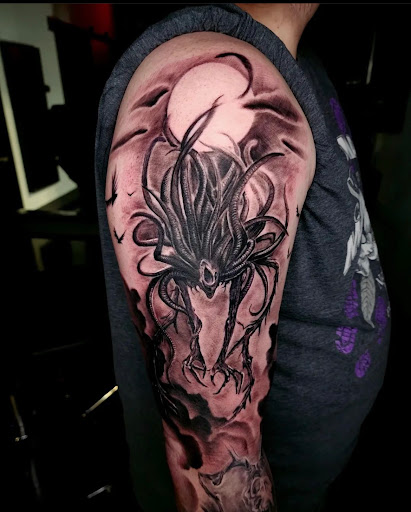 Explore tattoo ideas sons name, creative tattoo ideas in San Antonio, available at Firme Copias Tattoo Studio