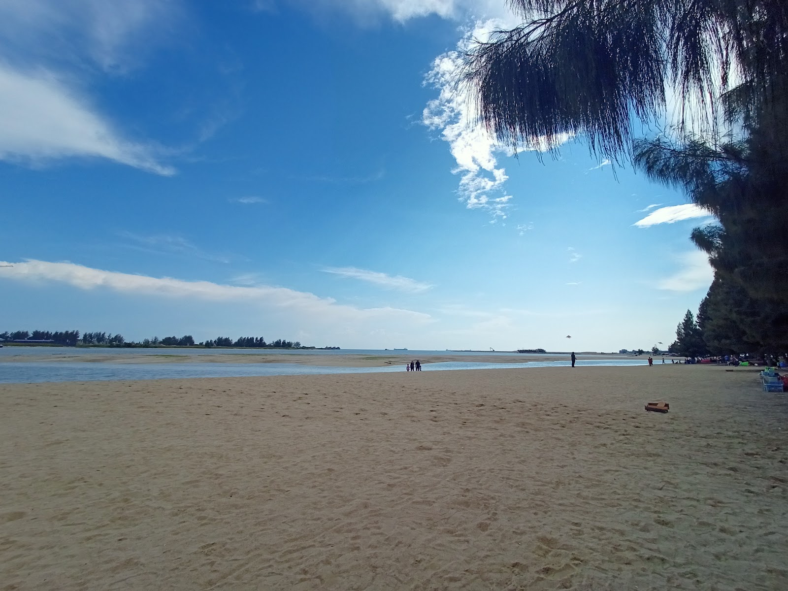 Photo of Klebang Beach and the settlement