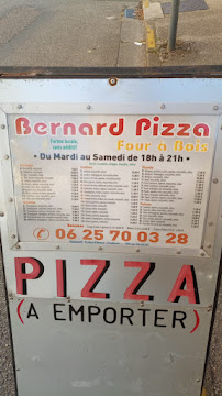 Carte du Bernard Pizza Grenoble - Au feu de bois à Grenoble