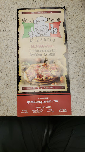 Pizza Delivery «Good Times Pizzeria», reviews and photos, 2114 Schoenersville Rd, Bethlehem, PA 18018, USA