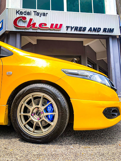 Chew tyre and rim