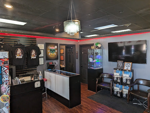 Find fishing tattoo ideas for your next unique tattoo in Pearland at Black List Tattoo & Piercing Co.
