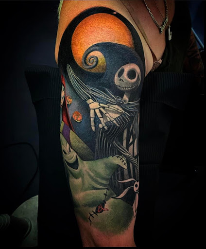 Explore half of sleeve tattoo ideas, creative tattoo ideas in El Sobrante, available at True Ambition Art Company