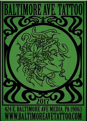 Body Piercing Shop «Baltimore Avenue Tattoo», reviews and photos, 424 E Baltimore Ave, Media, PA 19063, USA