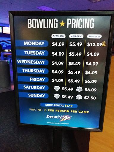 Bowling Alley «Brunswick Zone Chesterfield Lanes», reviews and photos, 176 Four Seasons Shopping Center, Chesterfield, MO 63017, USA