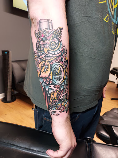 Explore aztec neck tattoo ideas, creative tattoo ideas in Valdosta, available at PATRIOT TATTOOER